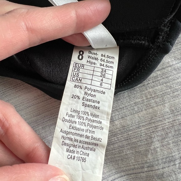 Black Seafolly Australia twist bikini top - Picture 4 of 5